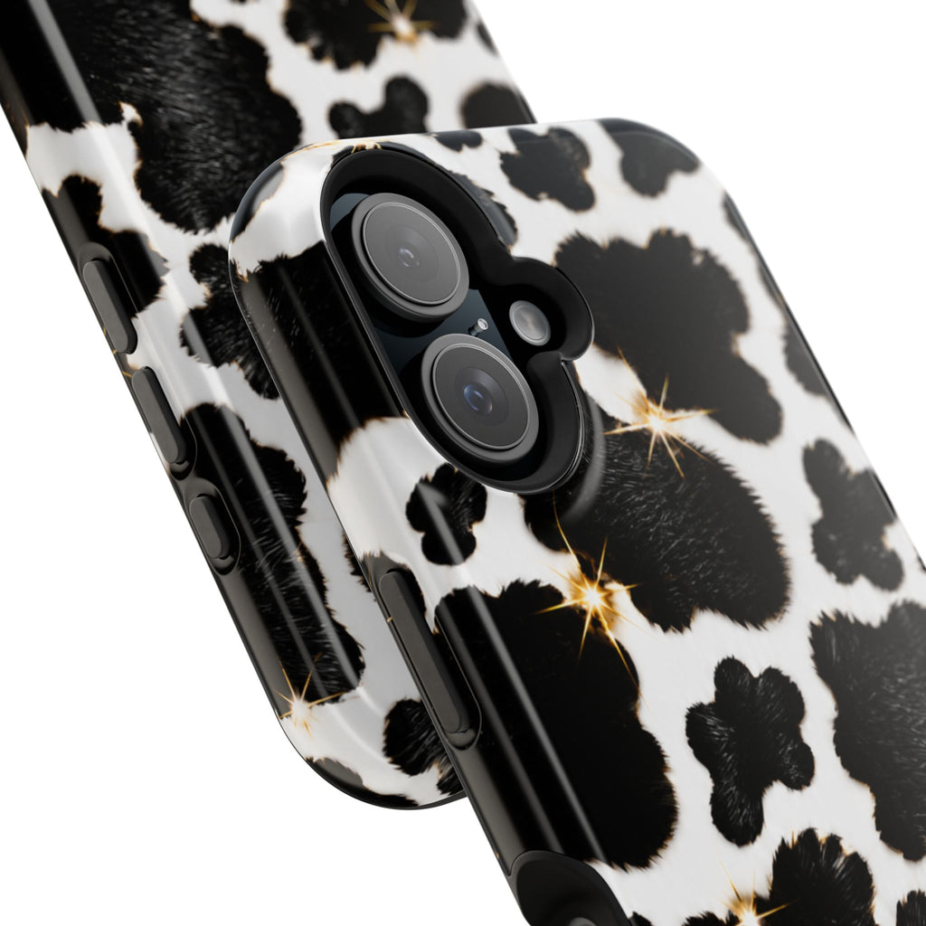 Cow Print Magnetic Impact-Resistant Phone Case