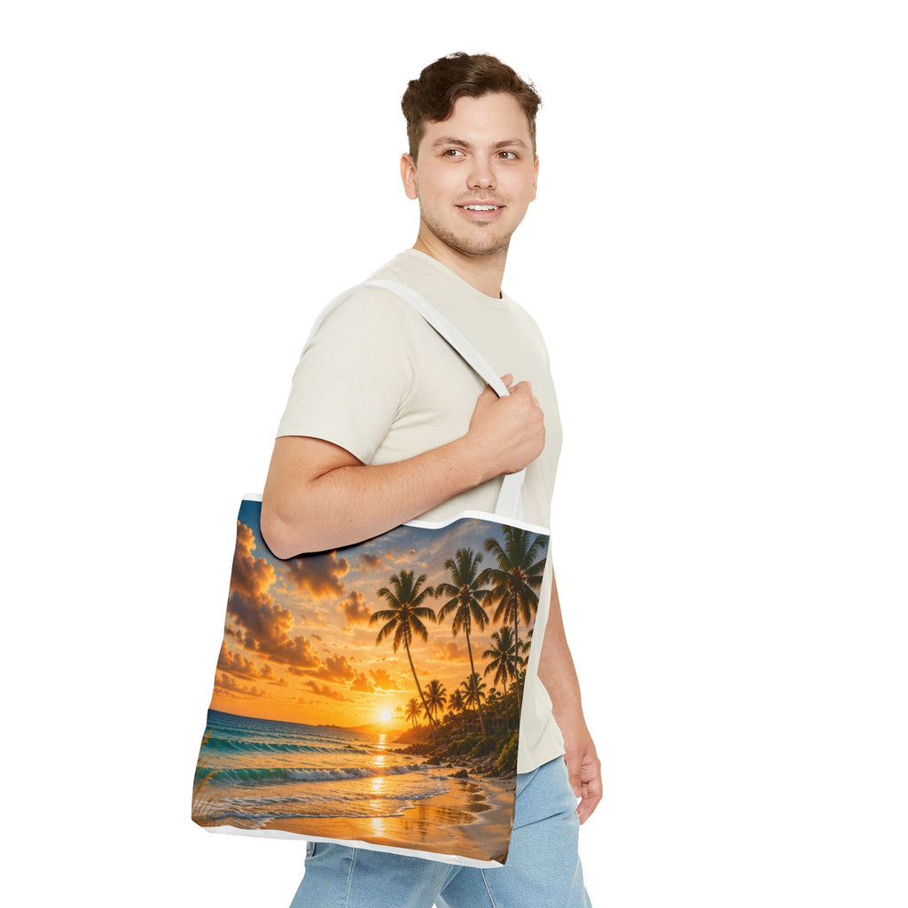 The Beach Is My Home Away From Home | AOP Tote Bag | Coastal Serenity Collection