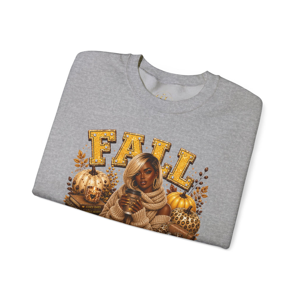 Fall Favorite Season Sweatshirt — Autumn Pumpkin & Sunflower Crewneck
