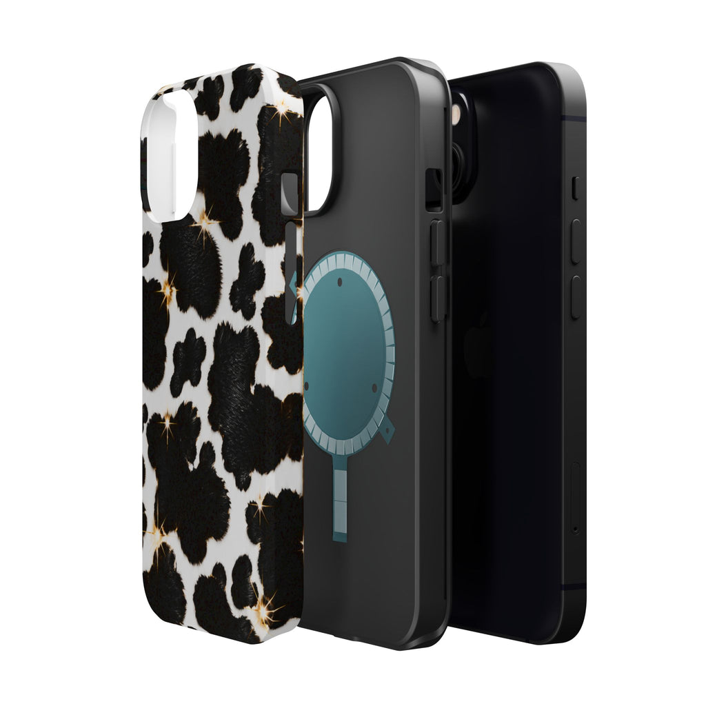 Cow Print Magnetic Impact-Resistant Phone Case