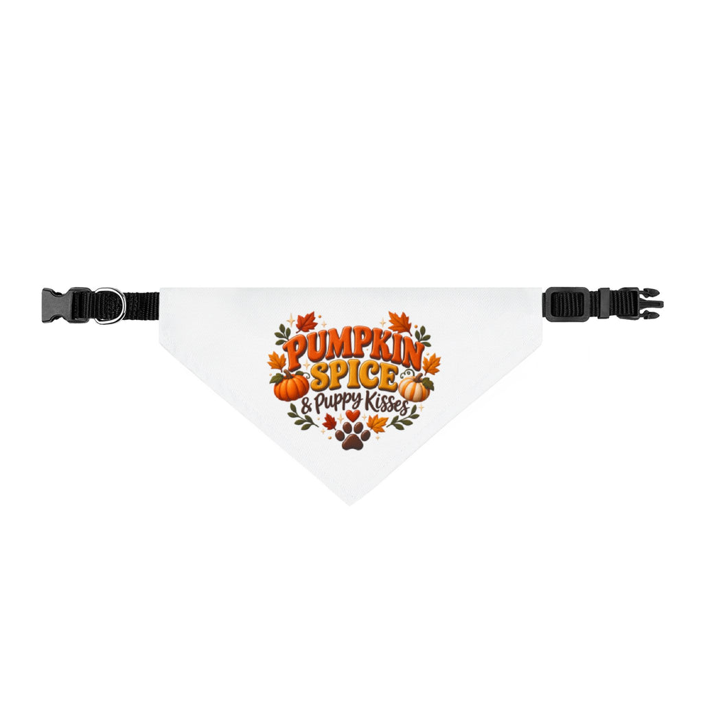 Pumpkin Spice & Puppy Kisses Clip-on Pet Bandana