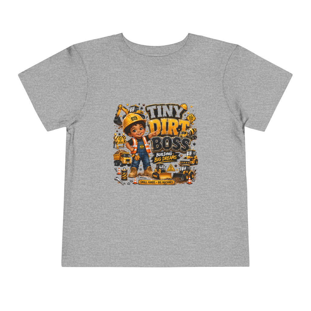 Tiny Dirt Boss Toddler Tee — Construction Crew Shirt for Kids