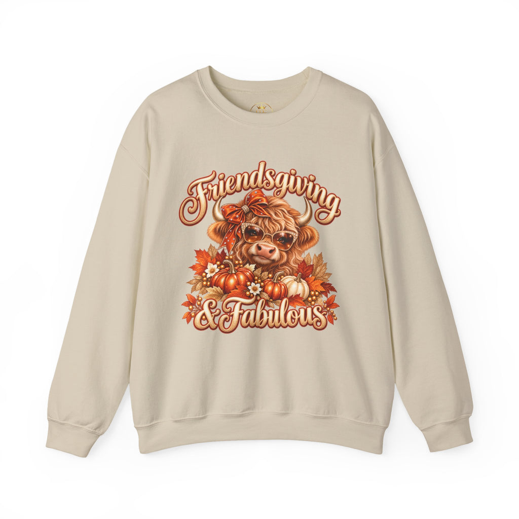 Friendsgiving and Fabulous Sweatshirt | Fall Graphic Crewneck