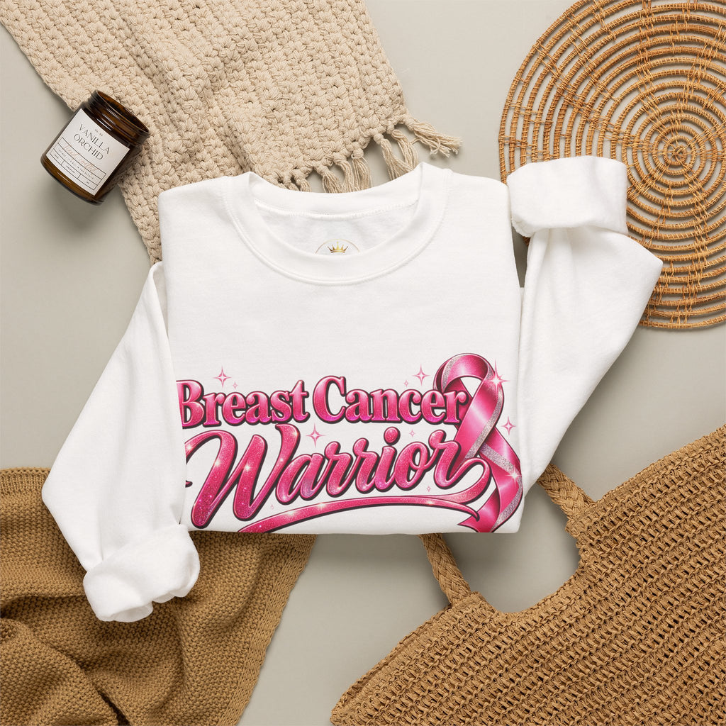 Breast Cancer Warrior Crewneck Sweatshirt