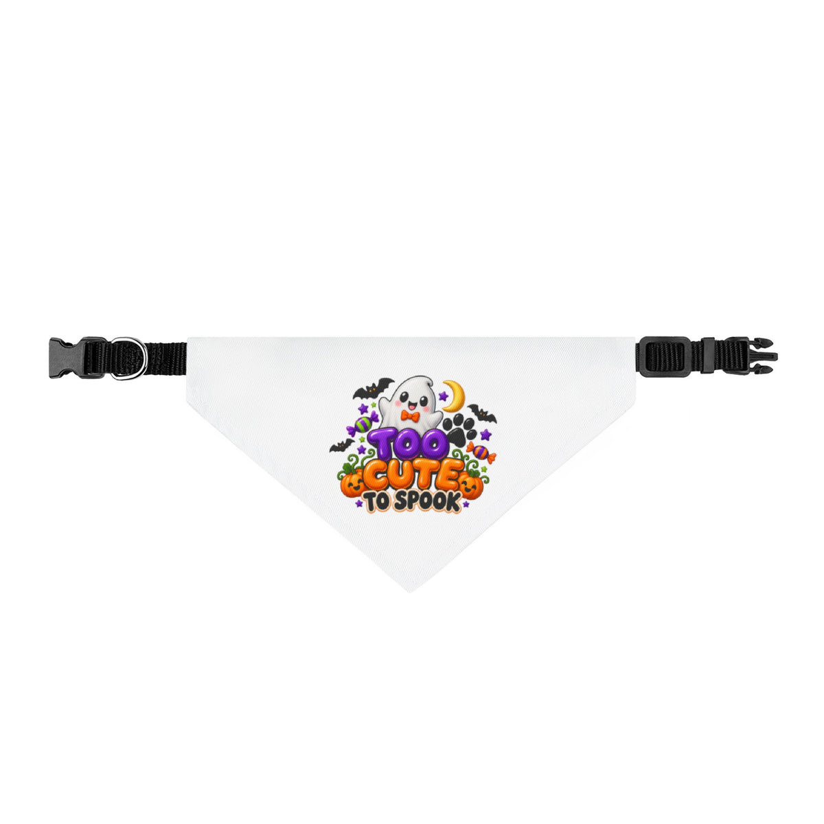Too Cute to Spook Dog  Clip-on Pet Bandana