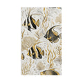 Coastal Gold Angelfish Hand Towel – Nautical Bathroom & Kitchen Decor