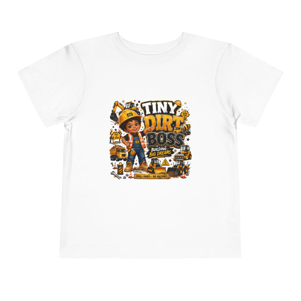 Tiny Dirt Boss Toddler Tee — Construction Crew Shirt for Kids