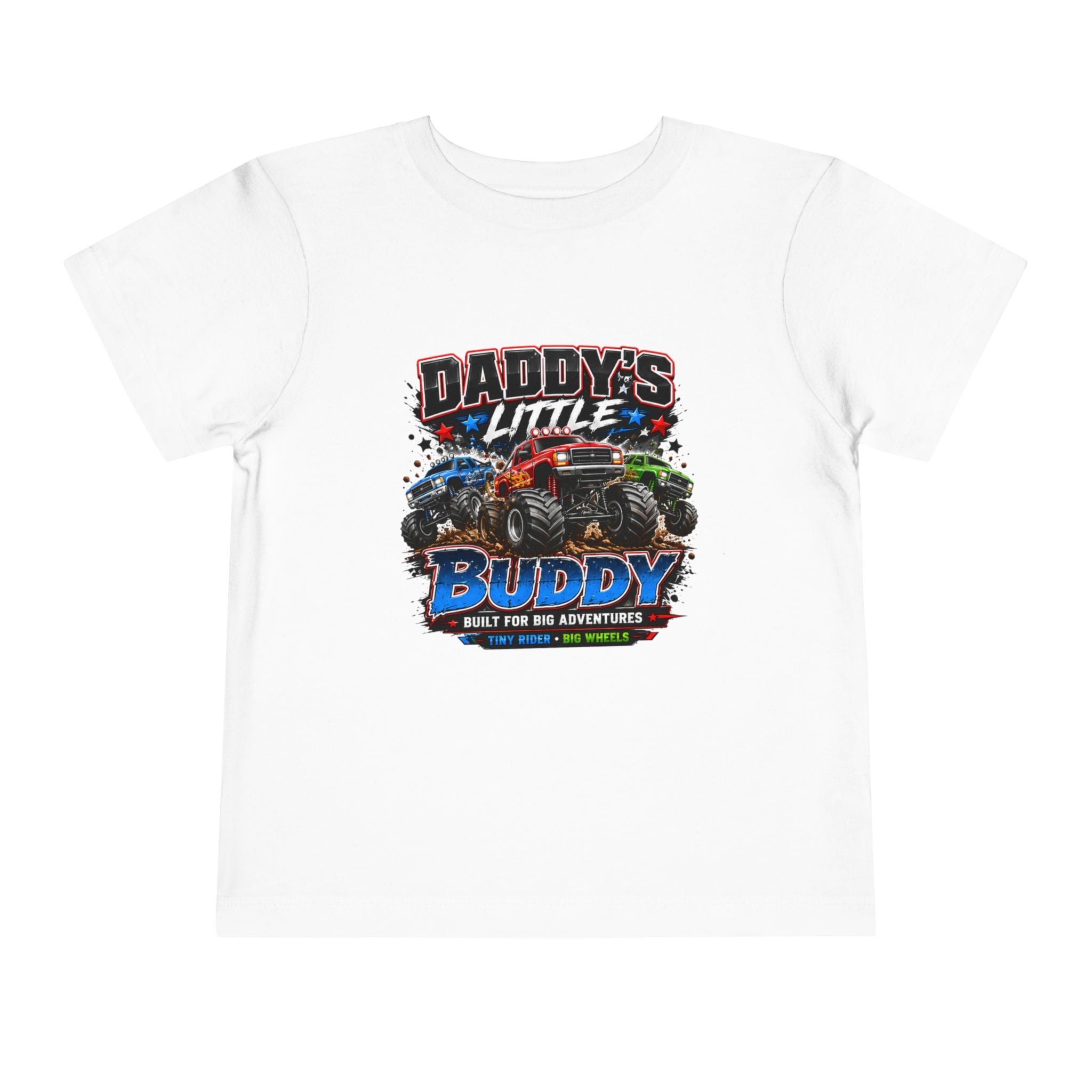 Daddy's Little Buddy Toddler Tee - Monster Truck Adventure Graphic Shirt