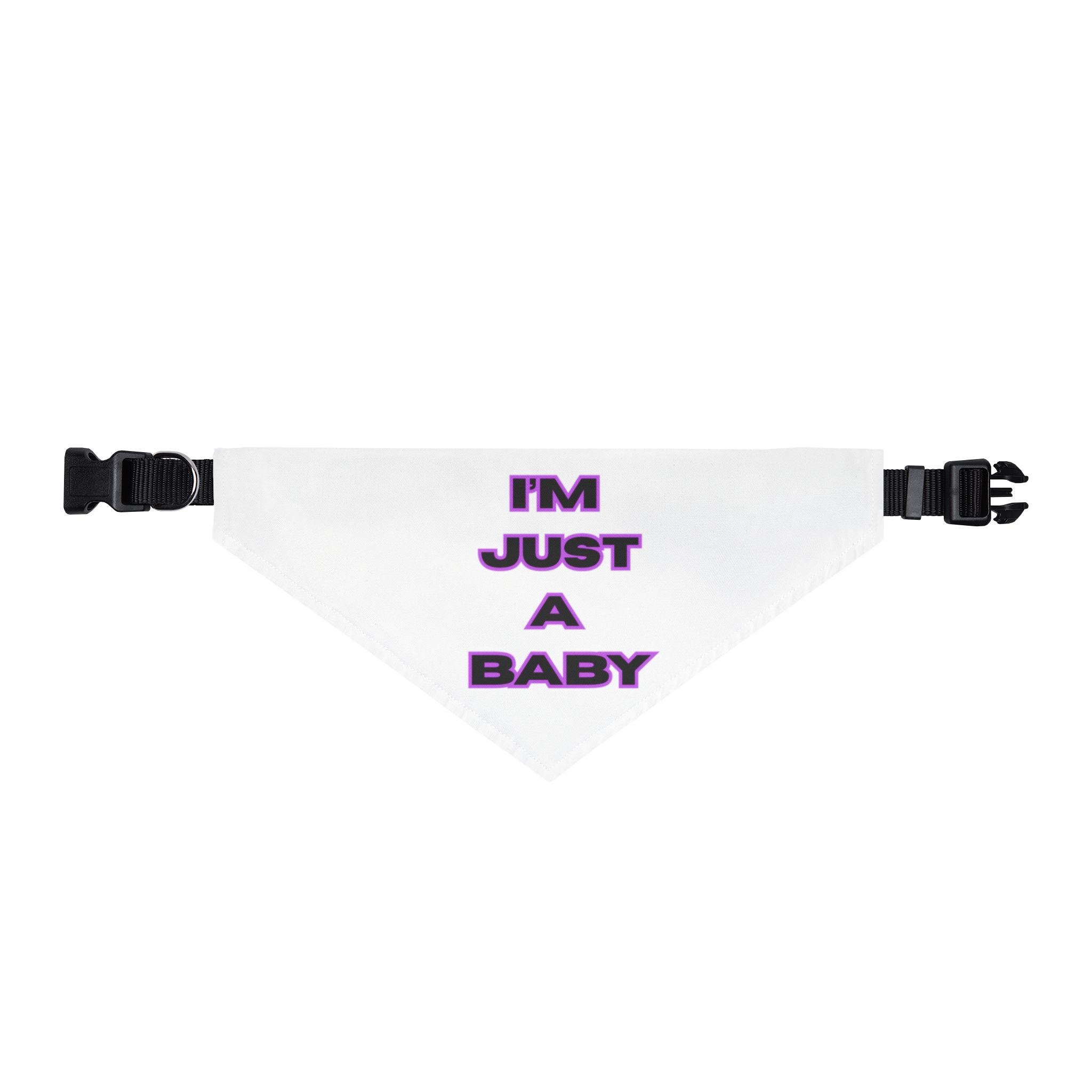 I'm Just A Baby Clip-on Pet Bandana