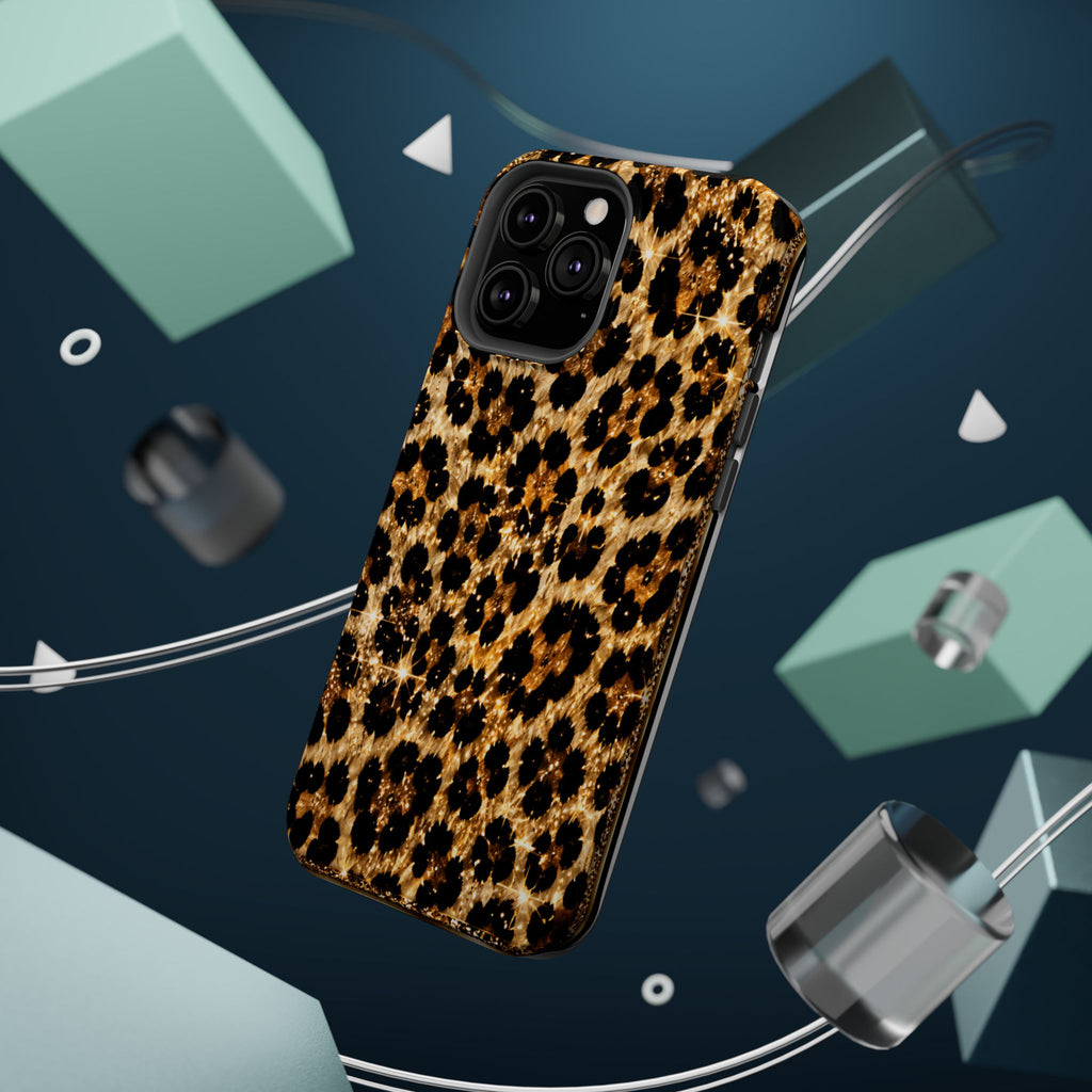 Leopard Print Magnetic Impact-Resistant Phone Case