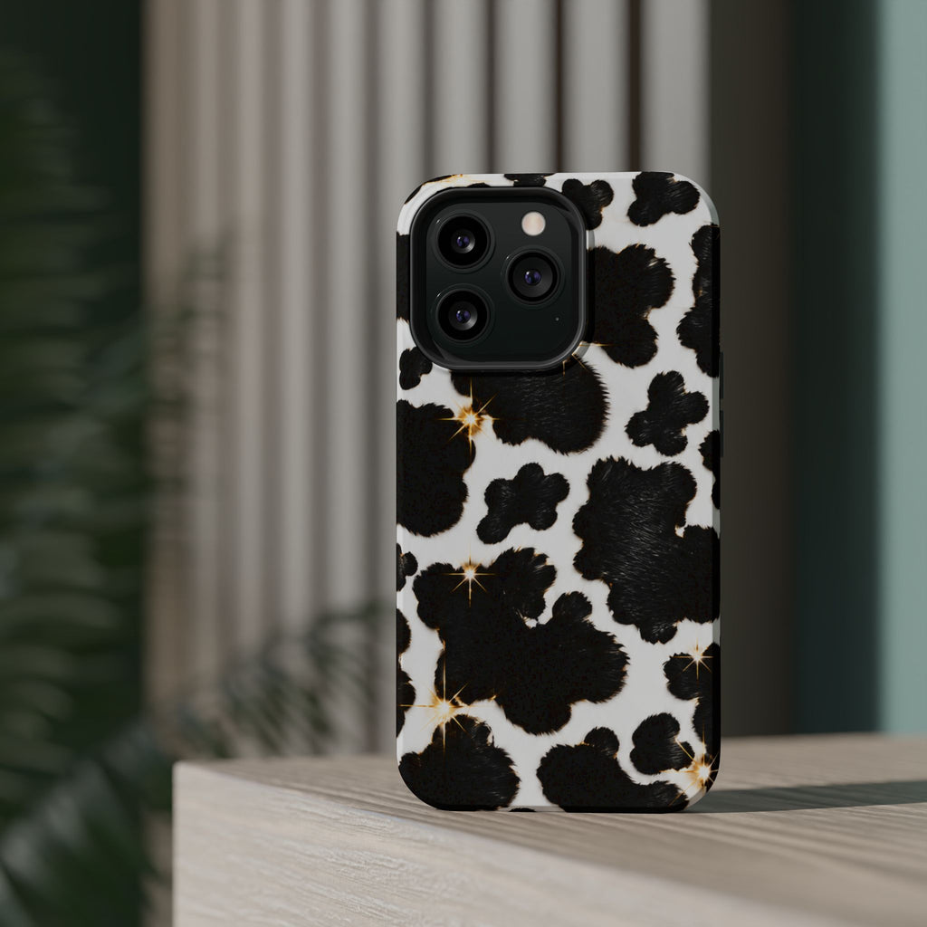 Cow Print Magnetic Impact-Resistant Phone Case