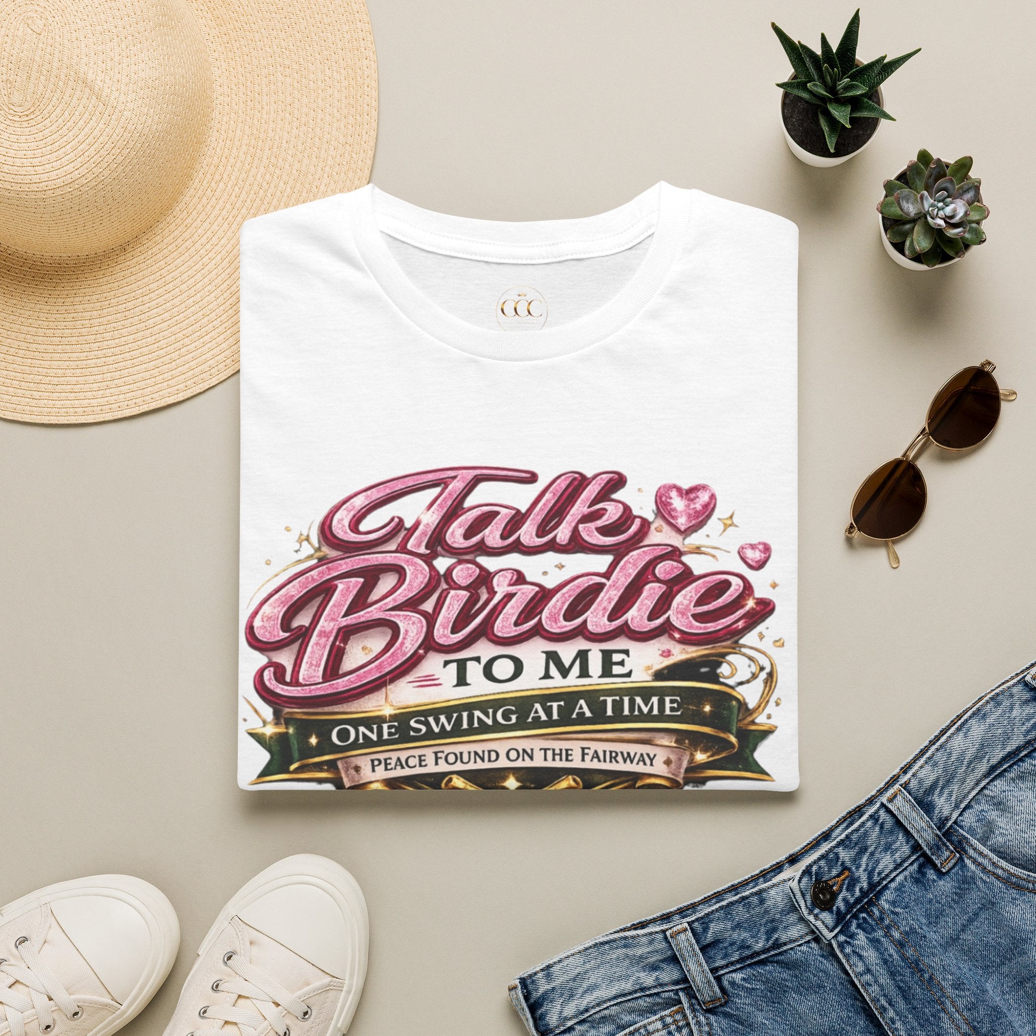 ⛳ Talk Birdie To Me Funny Golf Shirt for Women