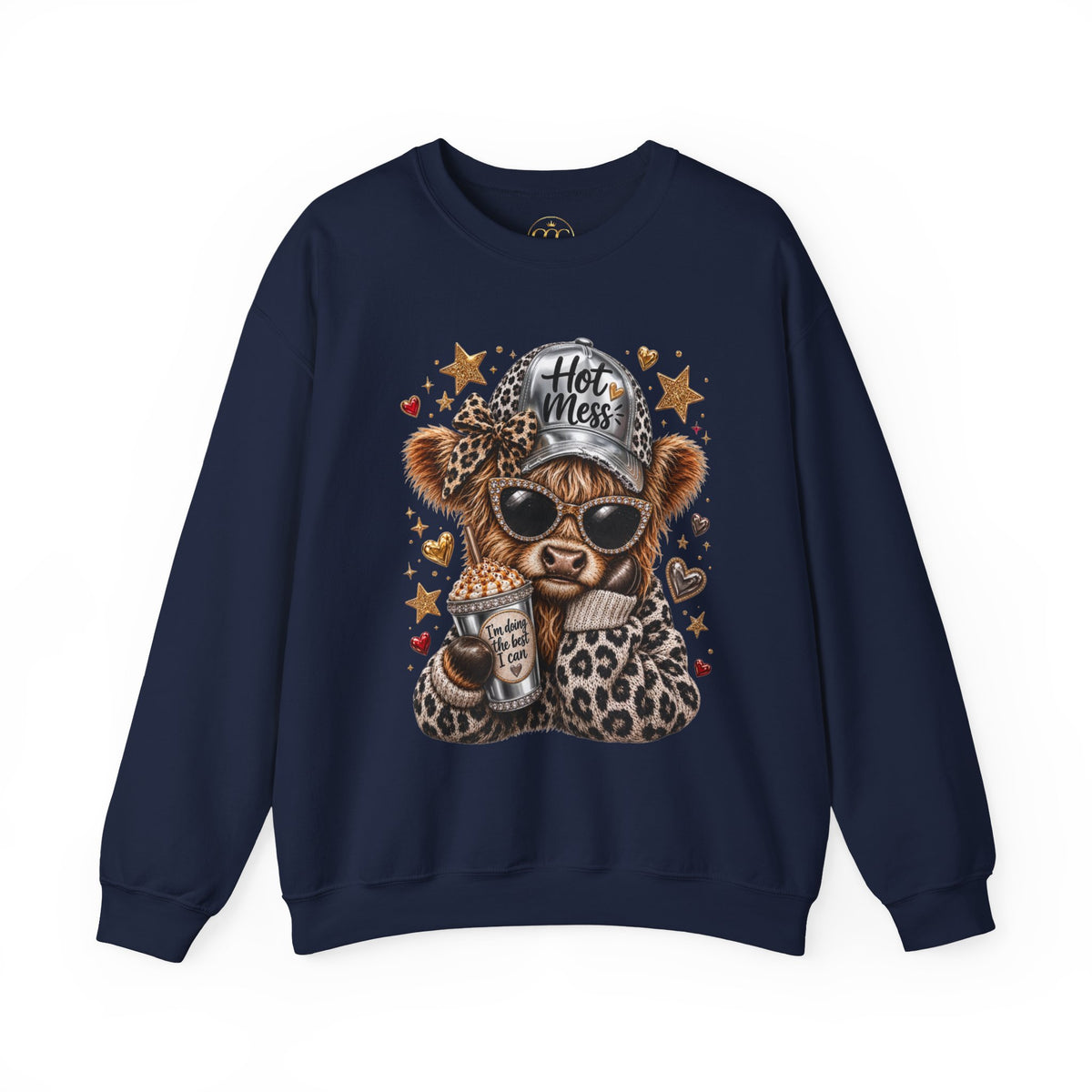 Leopard Cow Fall Crewneck Sweatshirt