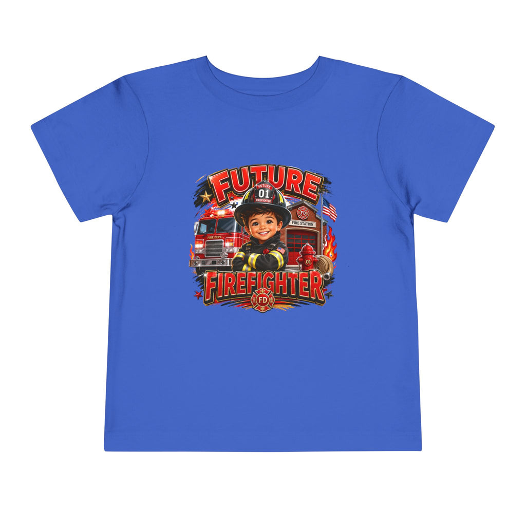 Future Firefighter Toddler Tee - Cute Firetruck Graphic Kids Shirt