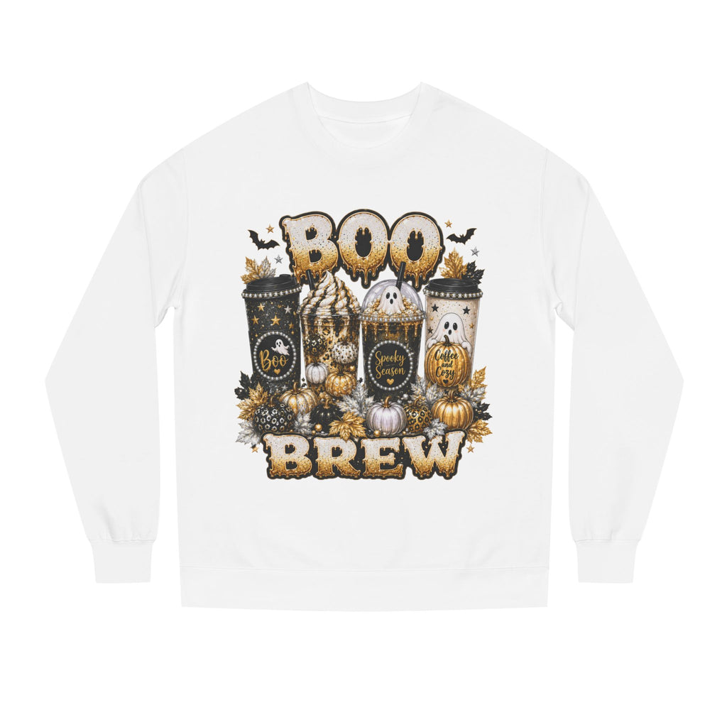 Boo Brew Halloween Sweatshirt | Spooky Season Coffee Lover Crewneck