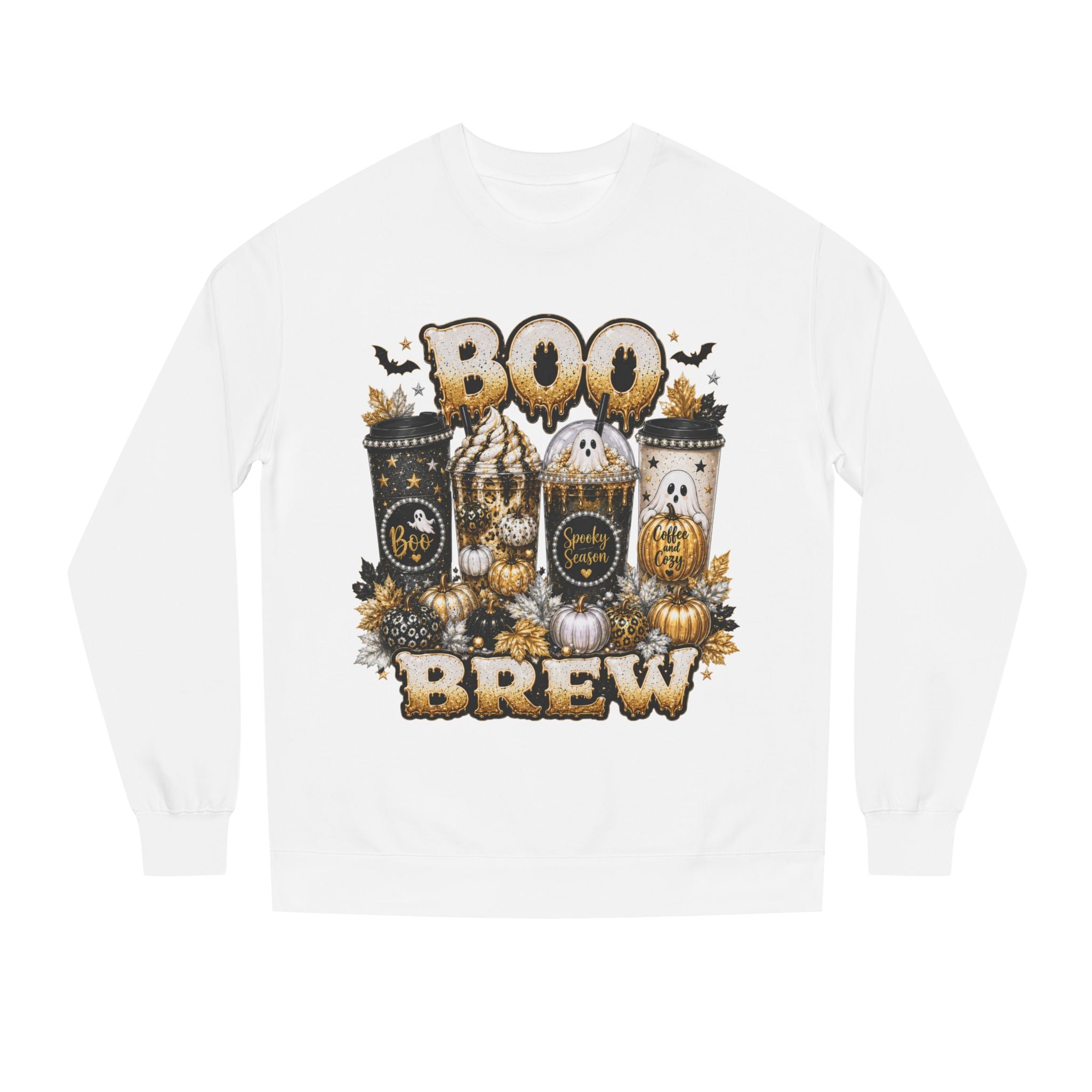 Boo Brew Halloween Sweatshirt | Spooky Season Coffee Lover Crewneck
