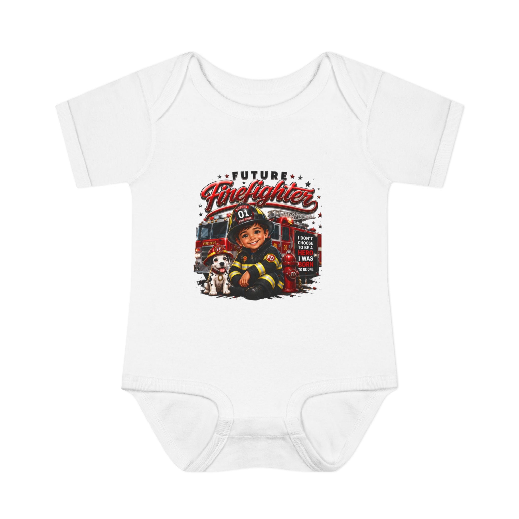 Future Firefighter Baby Onesie