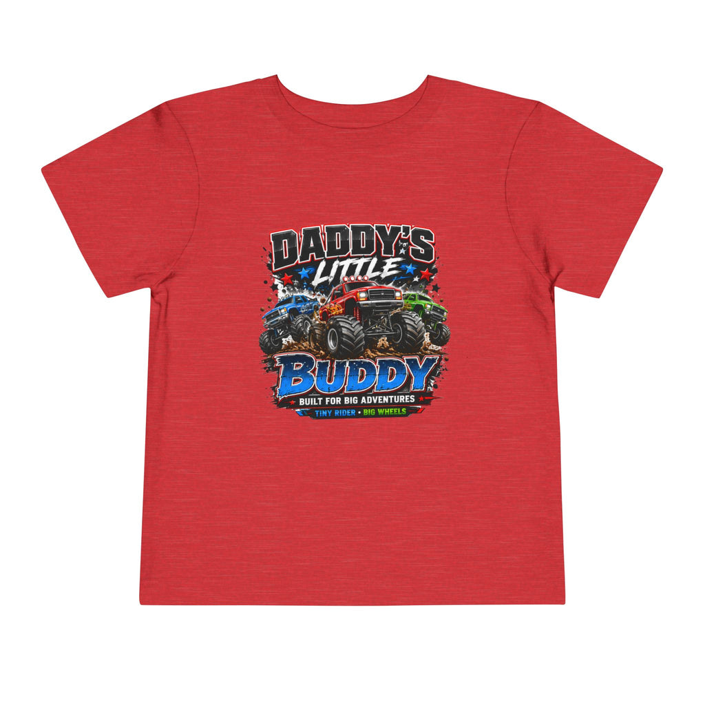 Daddy's Little Buddy Toddler Tee - Monster Truck Adventure Graphic Shirt