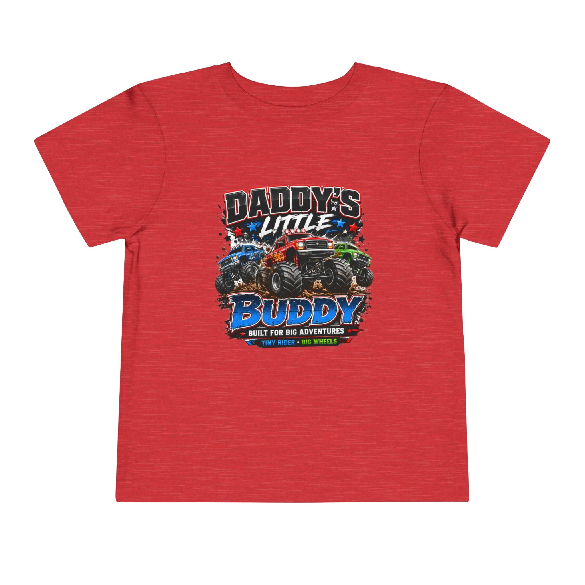 Daddy's Little Buddy Toddler Tee - Monster Truck Adventure Graphic Shirt
