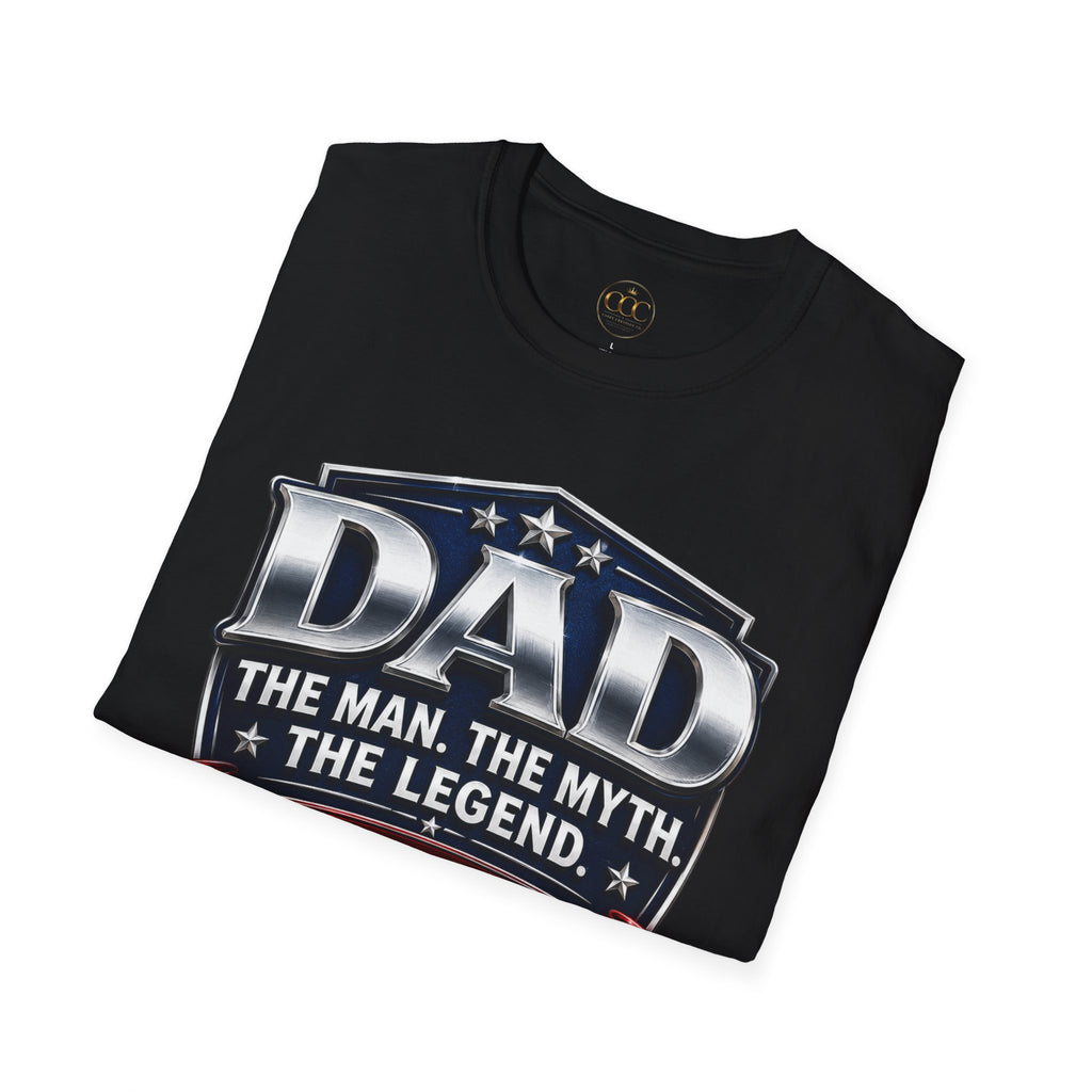 🏆 Dad – The Man. The Myth. The Legend. Built Different Father's Day T-Shirt