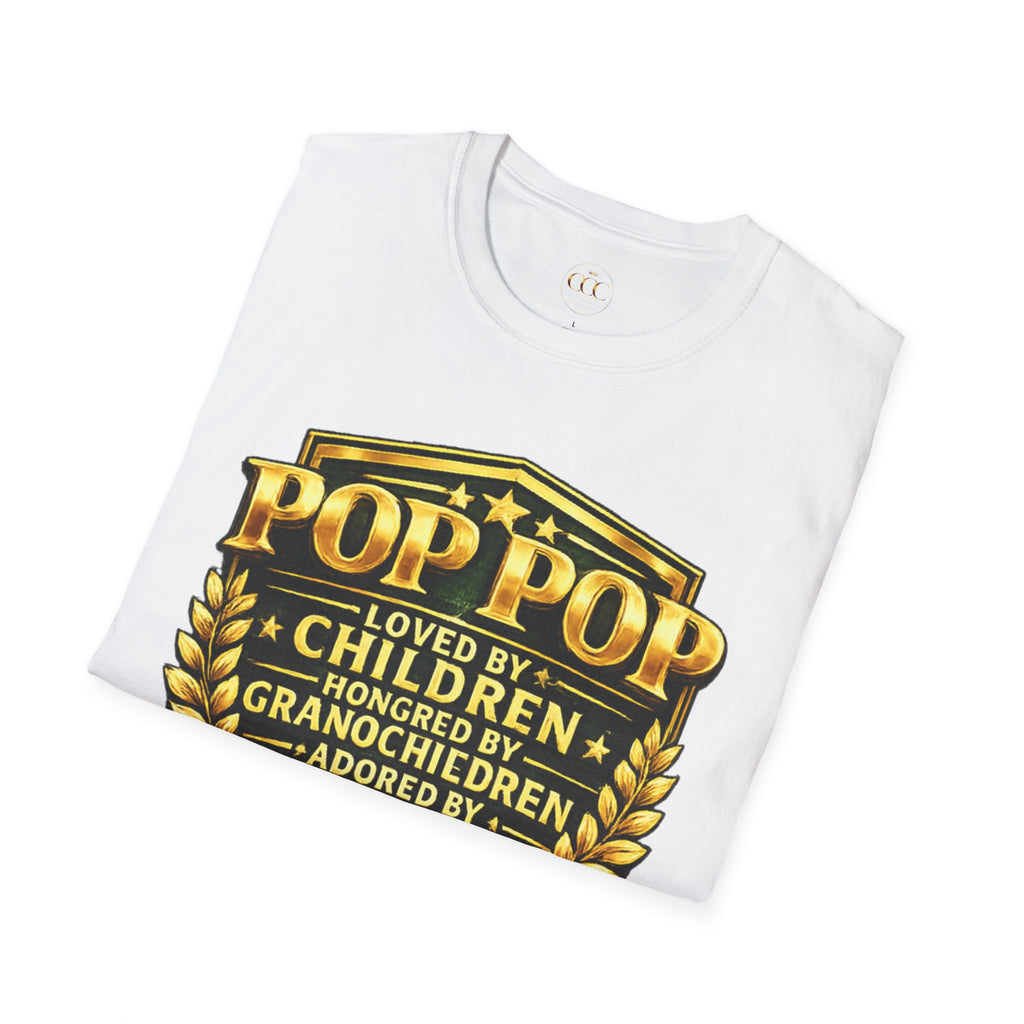 🏆 Pop Pop Loved by Children Grandchildren Great Grandchildren T-Shirt