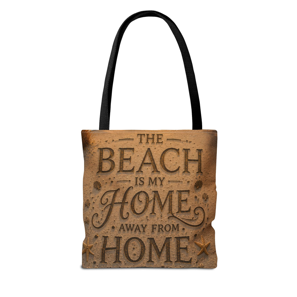 The Beach Is My Home Away From Home | AOP Tote Bag | Coastal Serenity Collection