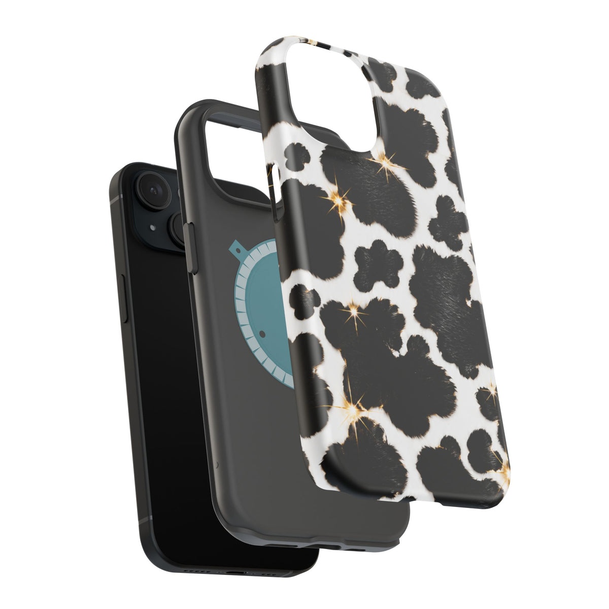 Cow Print Magnetic Impact-Resistant Phone Case