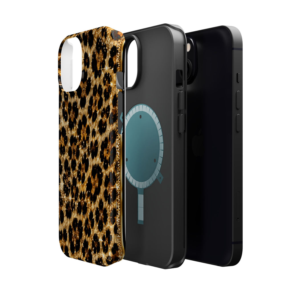 Leopard Print Magnetic Impact-Resistant Phone Case