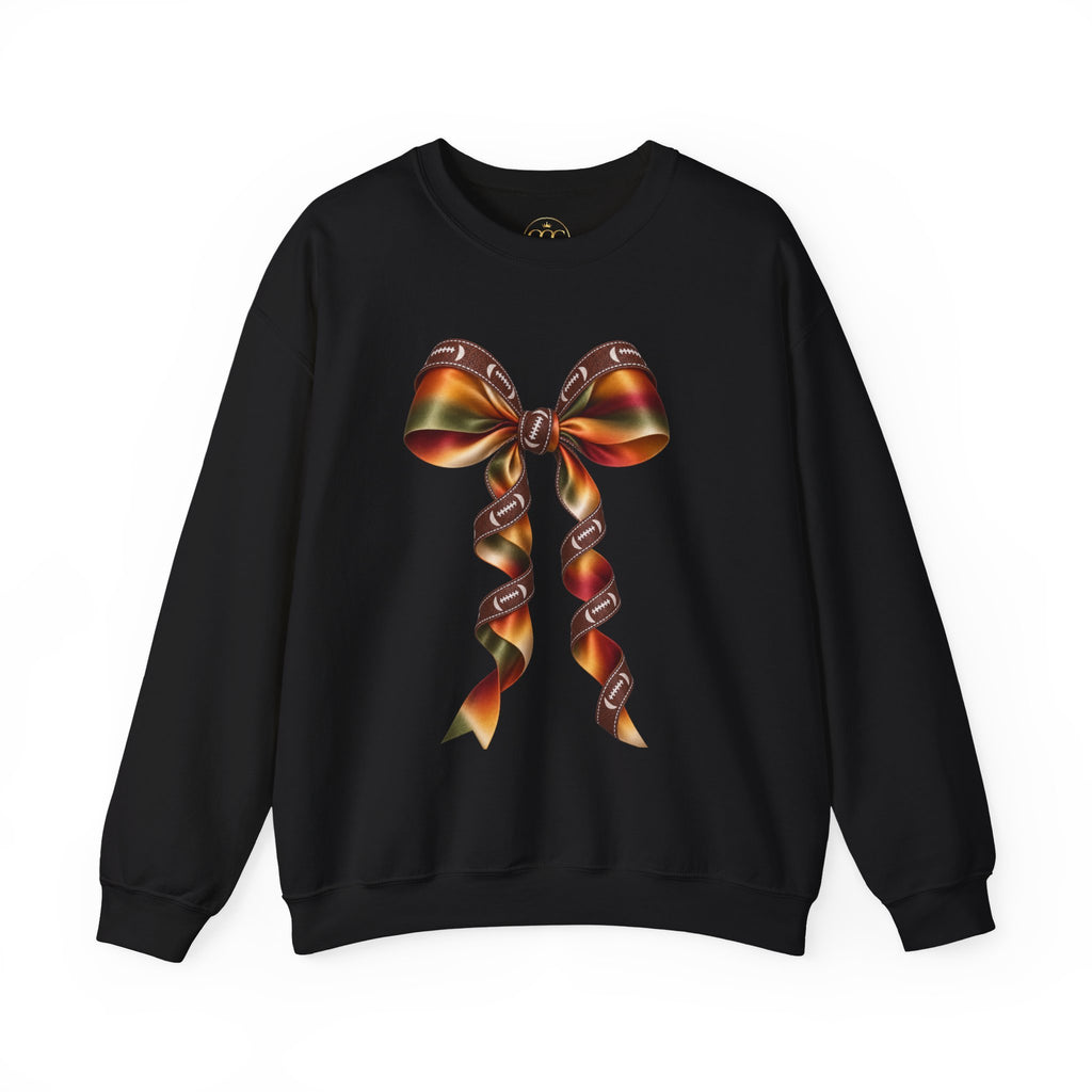 Ribbon Bow Crewneck Sweatshirt — Elegant Gradient Gift Bow Design