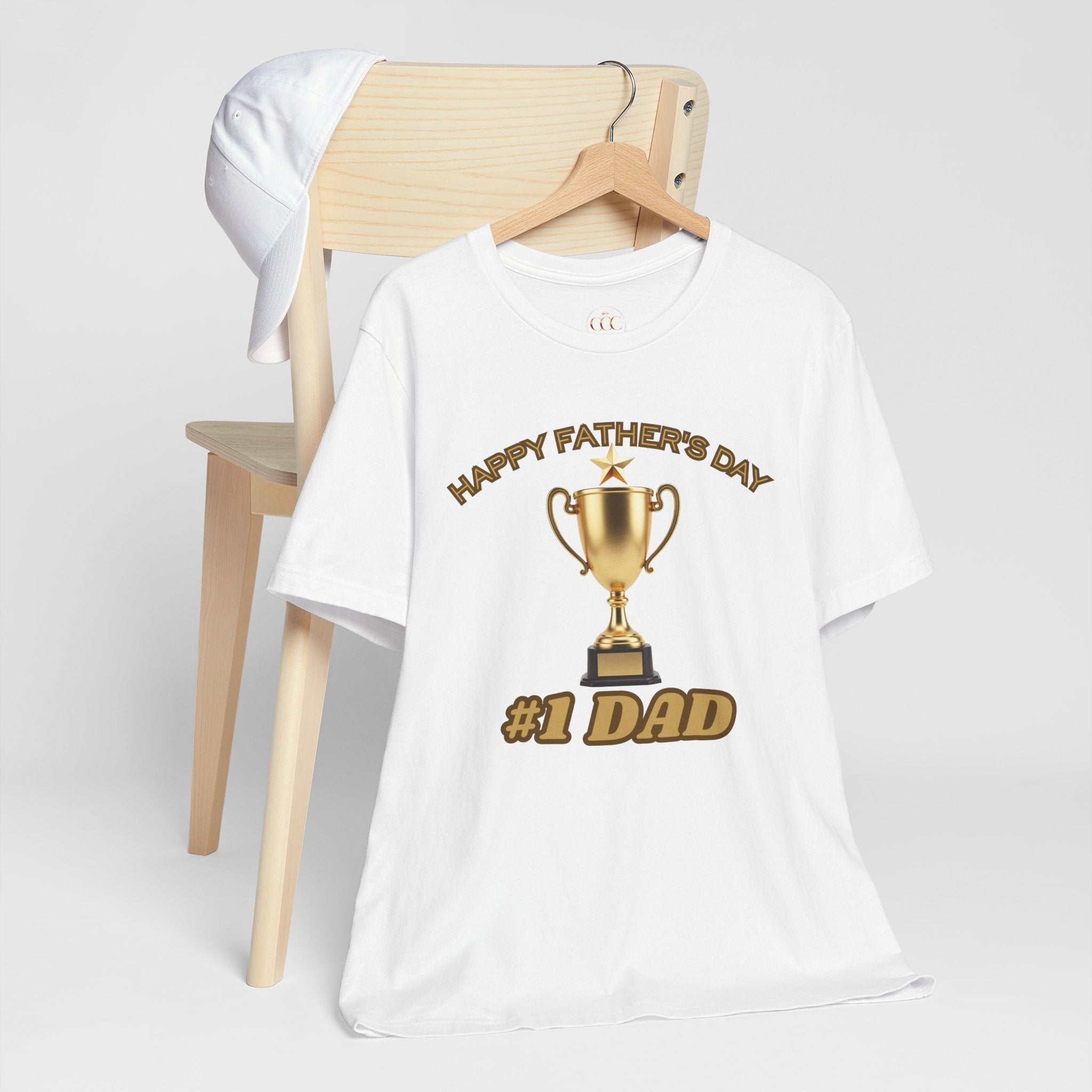 "Happy Father's Day #1 Dad Trophy T-Shirt"