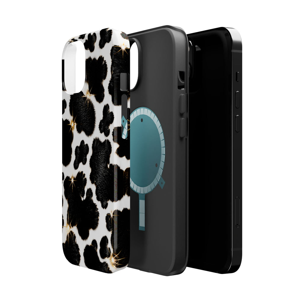 Cow Print Magnetic Impact-Resistant Phone Case