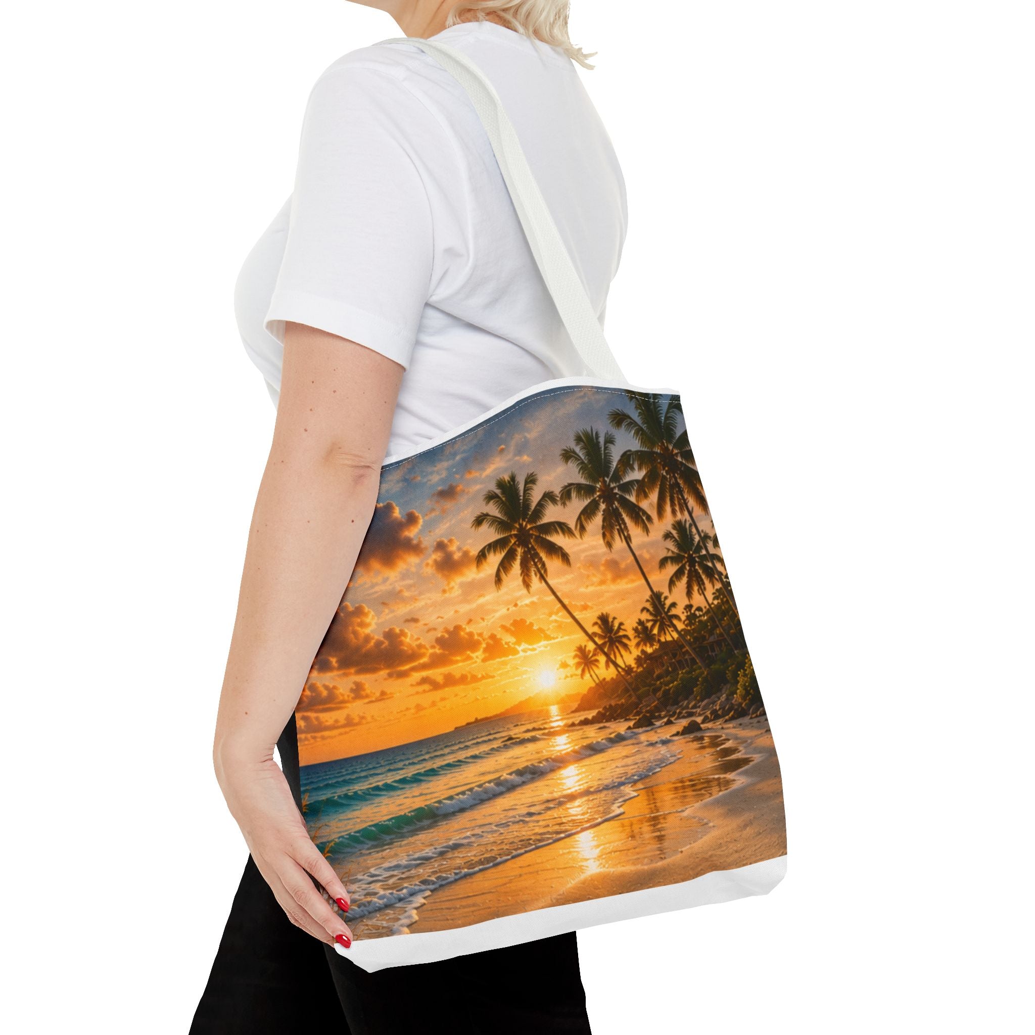 The Beach Is My Home Away From Home | AOP Tote Bag | Coastal Serenity Collection