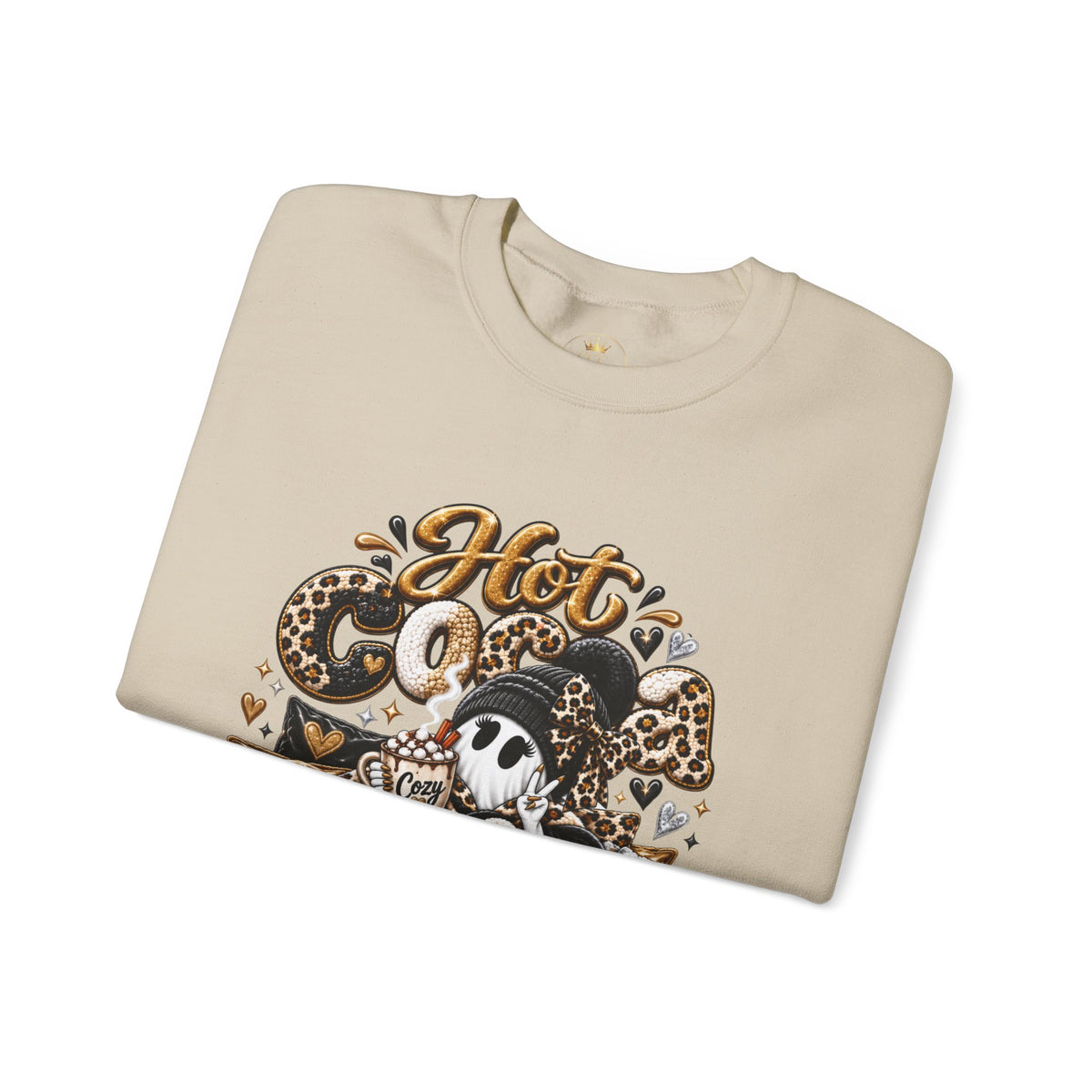 Hot Cocoa Season Ghost Sweatshirt | Cozy Fall Crewneck