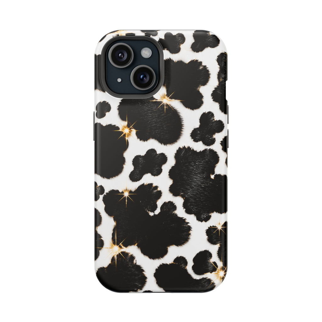 Cow Print Magnetic Impact-Resistant Phone Case