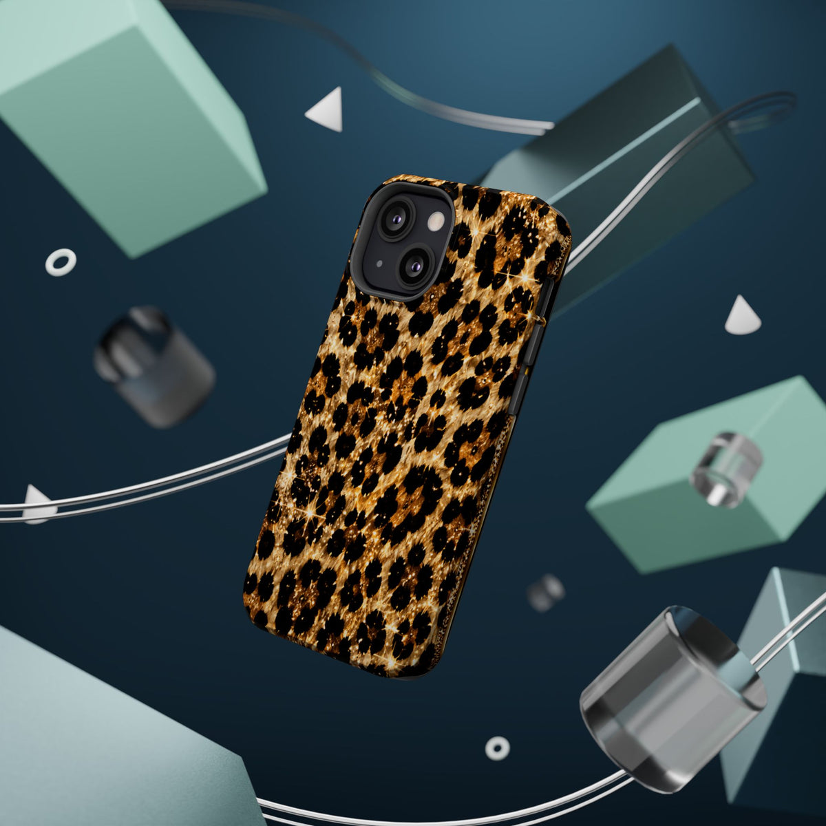 Leopard Print Magnetic Impact-Resistant Phone Case