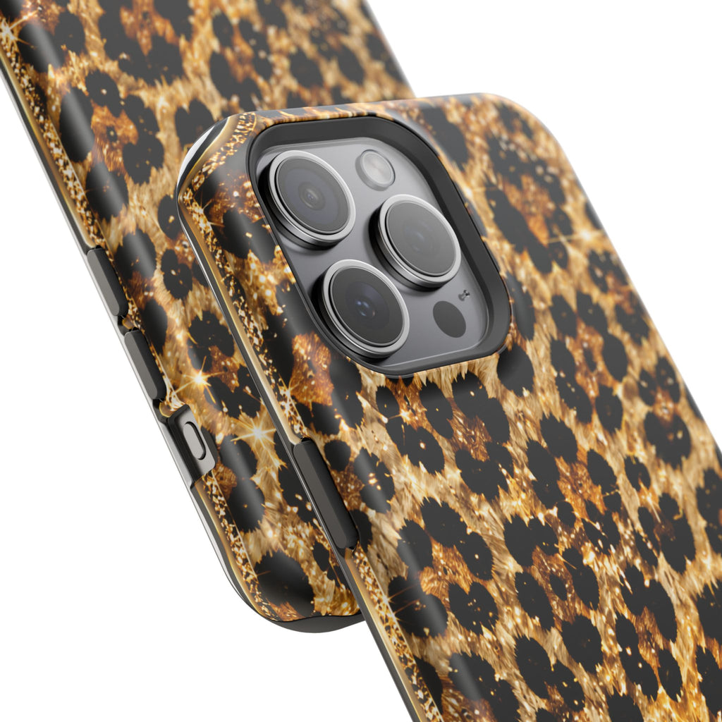 Leopard Print Magnetic Impact-Resistant Phone Case