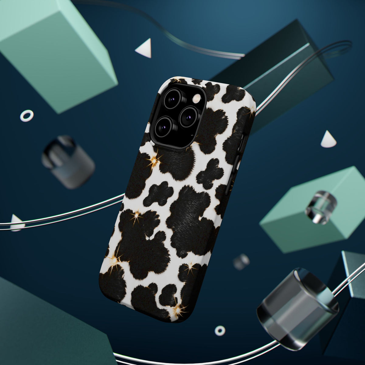Cow Print Magnetic Impact-Resistant Phone Case