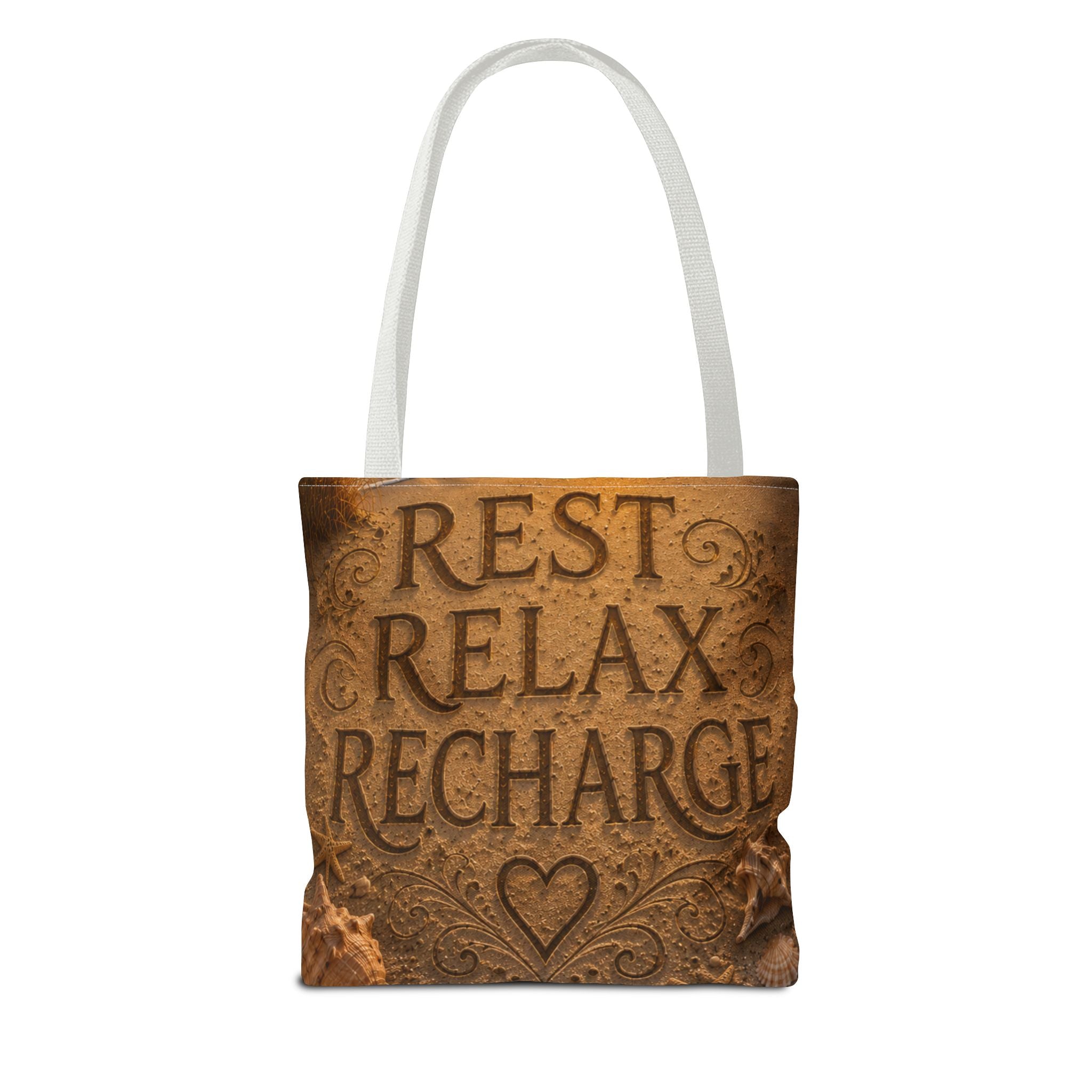 Rest • Relax • Recharge | AOP Tote Bag | Coastal Serenity Collection