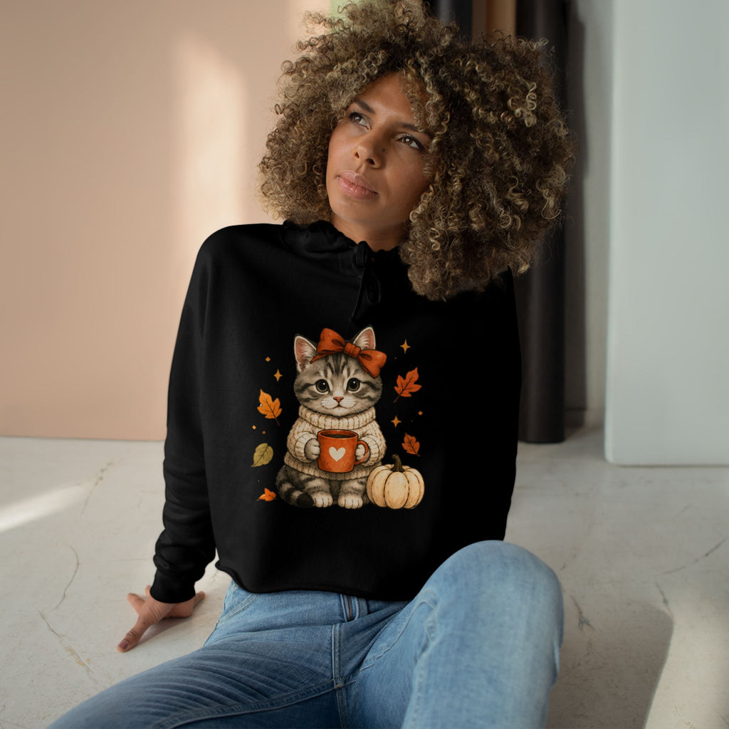 Autumn Kitty Cozy Sweatshirt | Fall Pumpkin Spice Cat Crewneck
