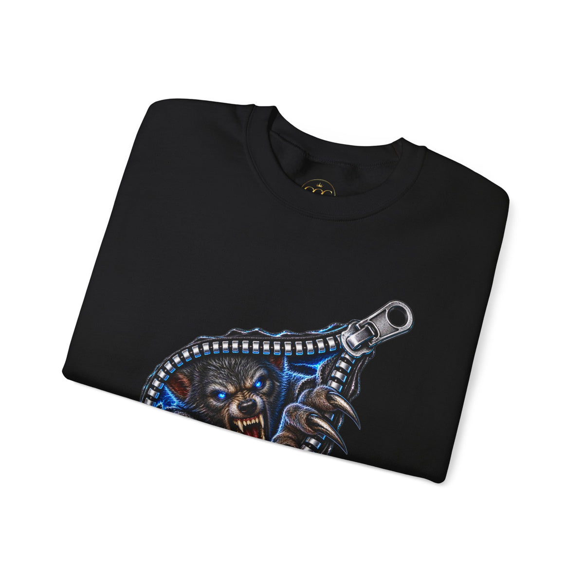 Werewolf  Ripper Zipper Graphic Crewneck Sweatshirt