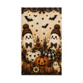 Hey There Boo Hand Towel | Rustic Plaid Halloween Bathroom Decor