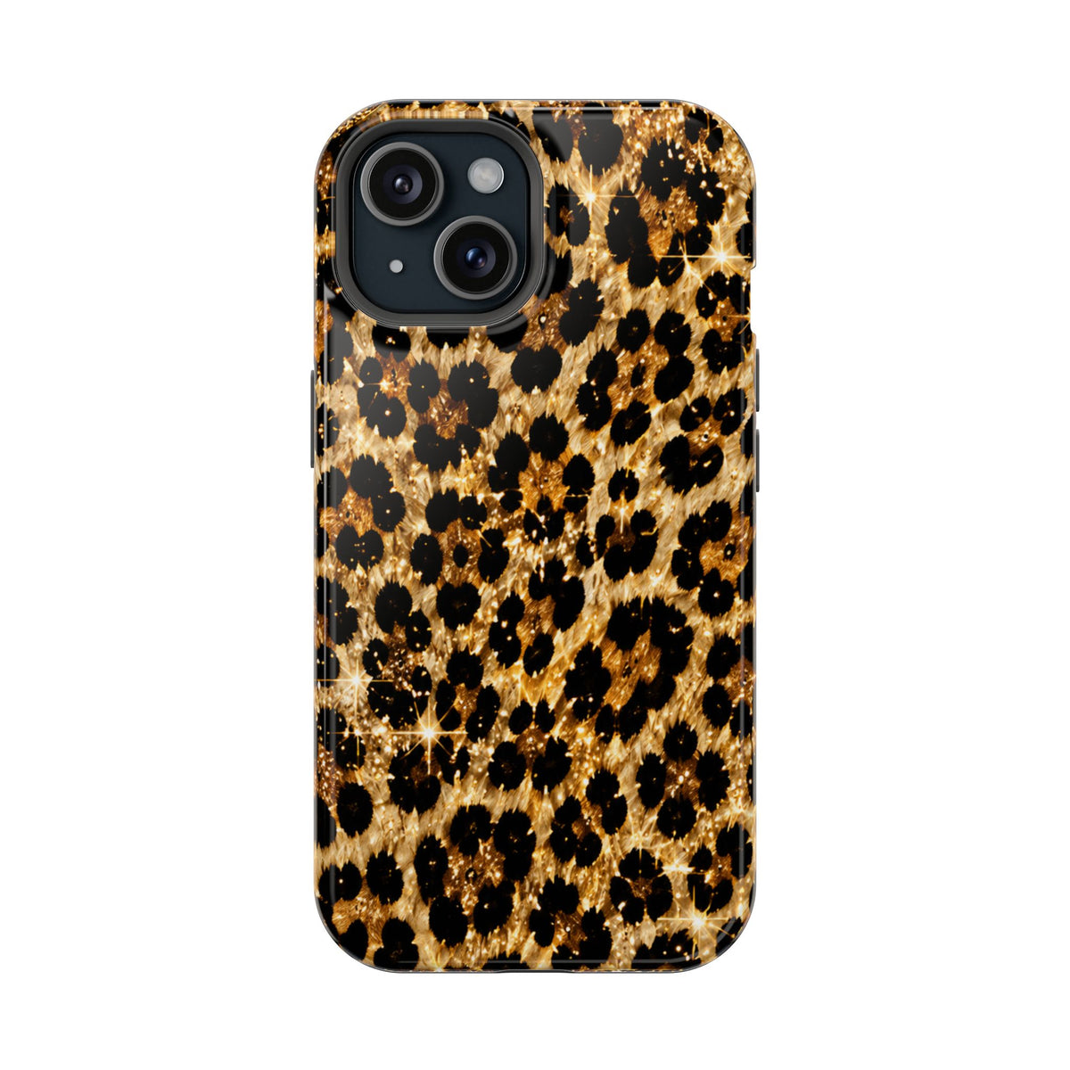 Leopard Print Magnetic Impact-Resistant Phone Case