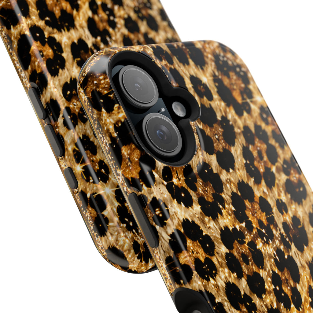 Leopard Print Magnetic Impact-Resistant Phone Case