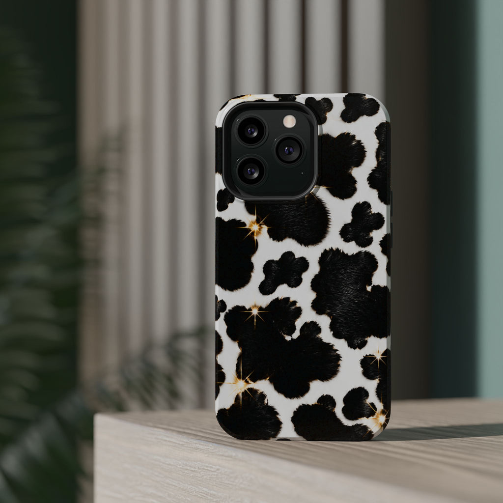 Cow Print Magnetic Impact-Resistant Phone Case