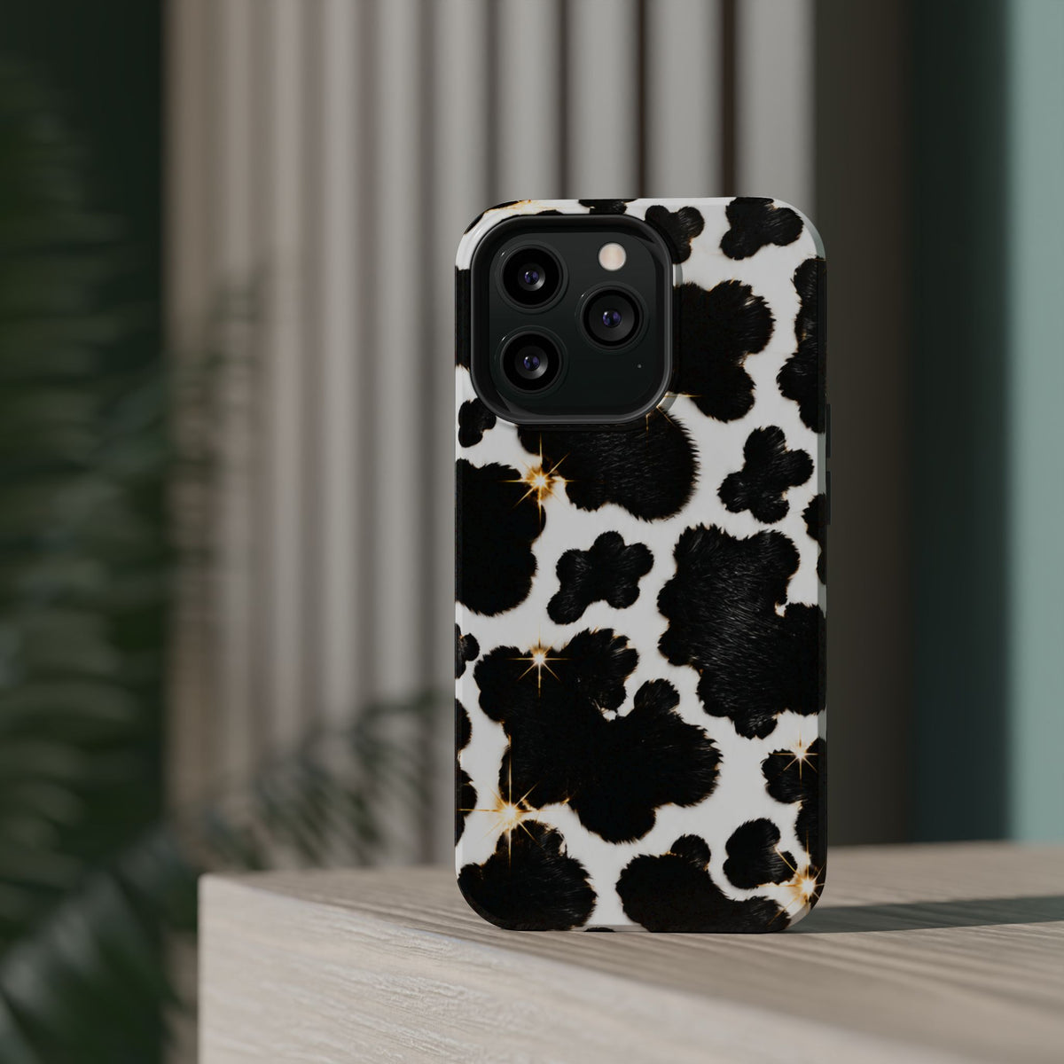 Cow Print Magnetic Impact-Resistant Phone Case