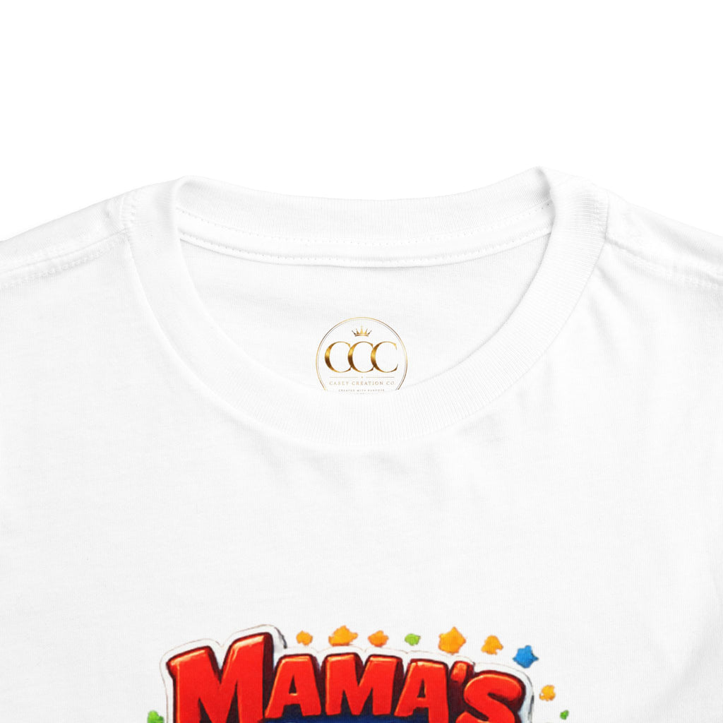 Mama's Little Man Toddler Tee – Cute Construction Trucks Baby Shirt