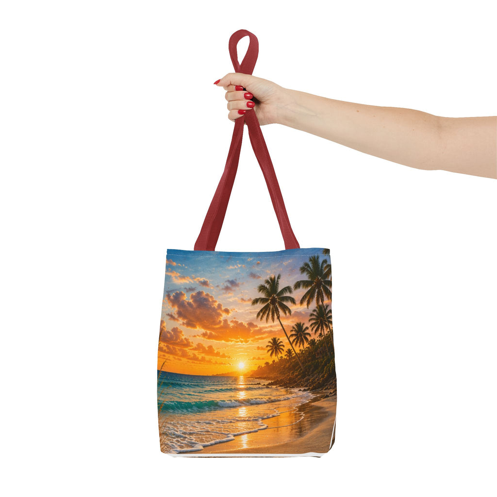 Leave Your Worries In The Sand | AOP Tote Bag | Coastal Serenity Collection