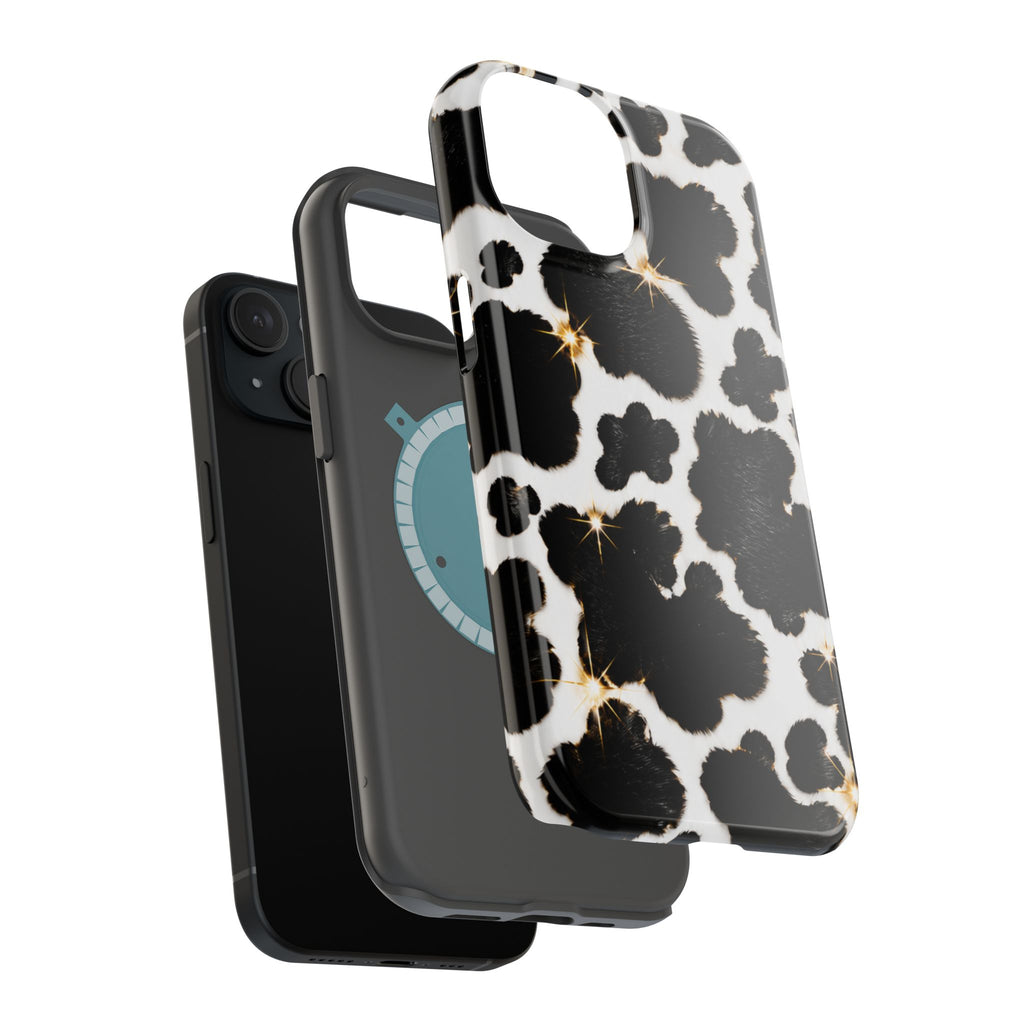 Cow Print Magnetic Impact-Resistant Phone Case