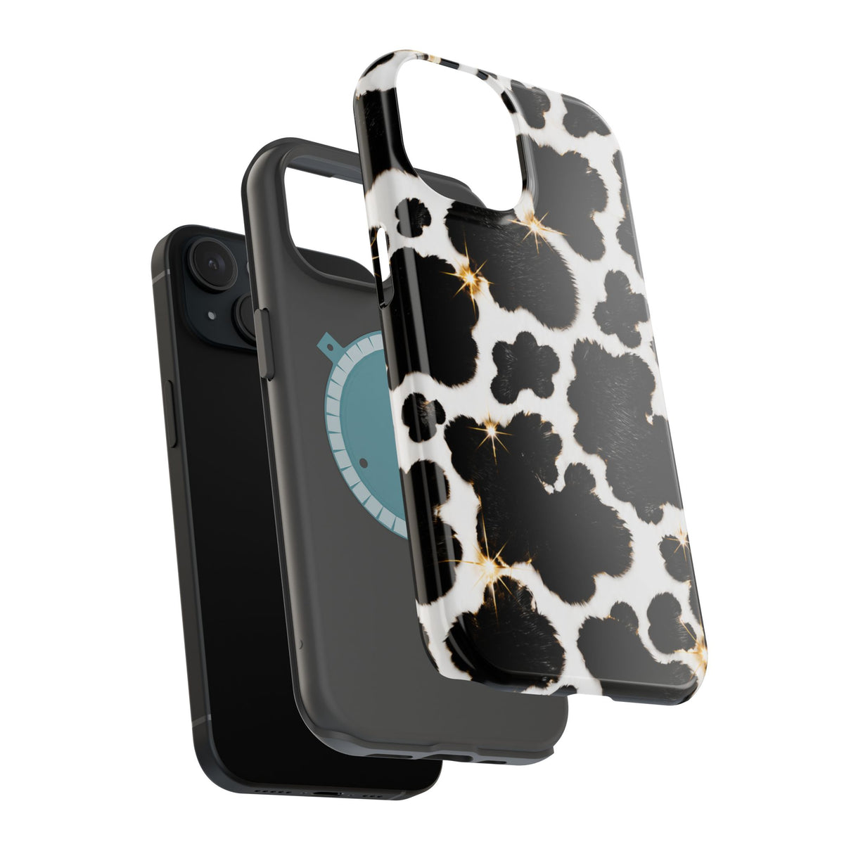 Cow Print Magnetic Impact-Resistant Phone Case