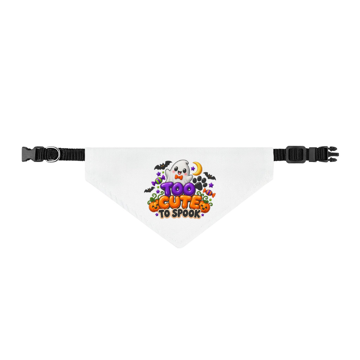 Too Cute to Spook Dog  Clip-on Pet Bandana